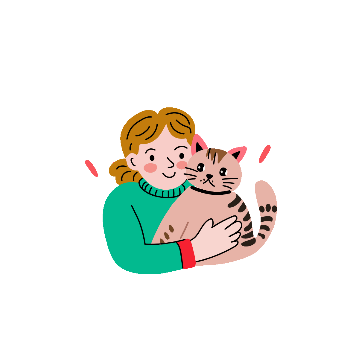 Friends cuddles cozy pet friendship moment