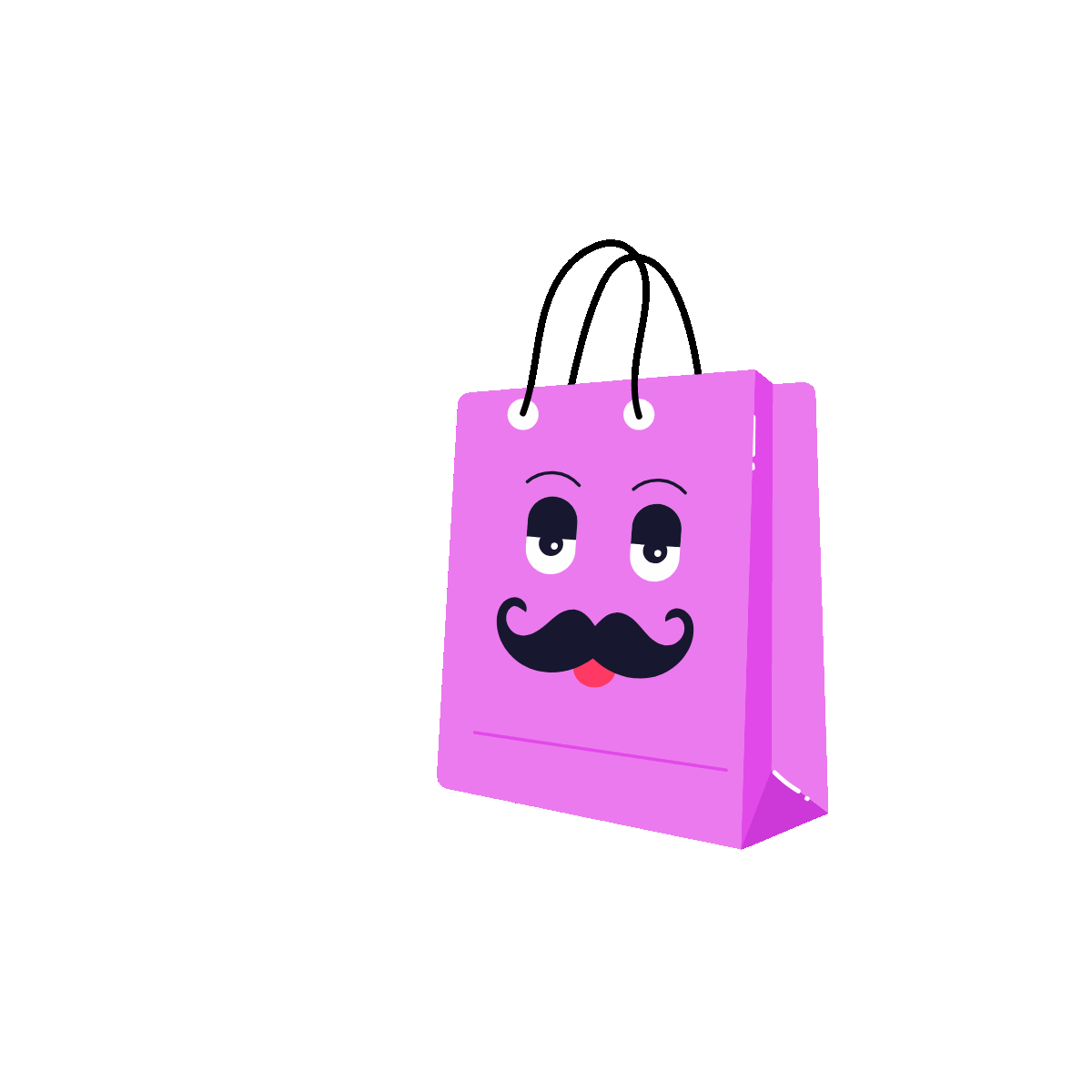 Gift Bag Animated Flat Sticker Design