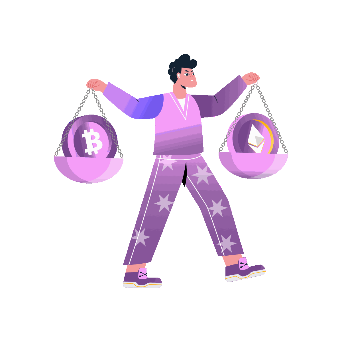 Balancing Money Illustration