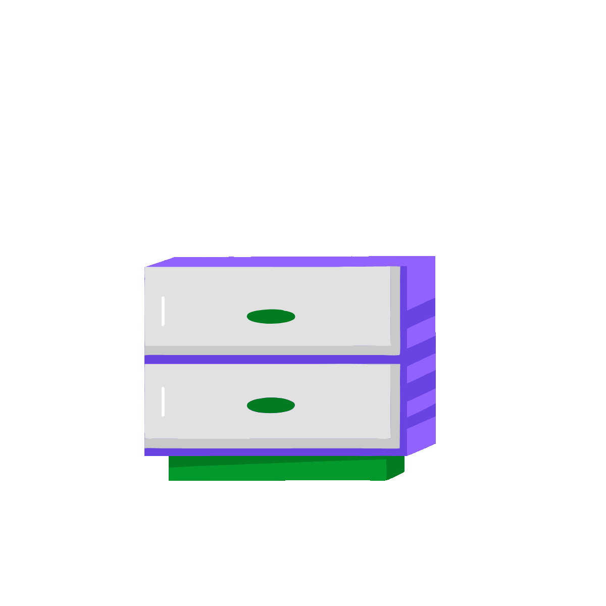 Animated Cat Peeking Through a Drawer