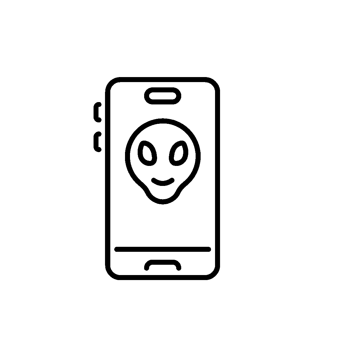 Alien message animated line style icon
