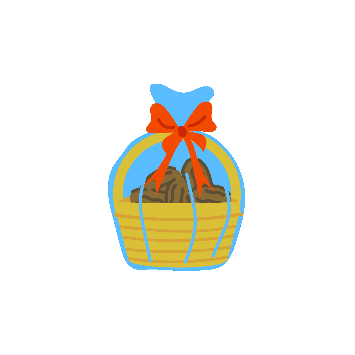 Gift Hamper Flat Animated Sticker Design