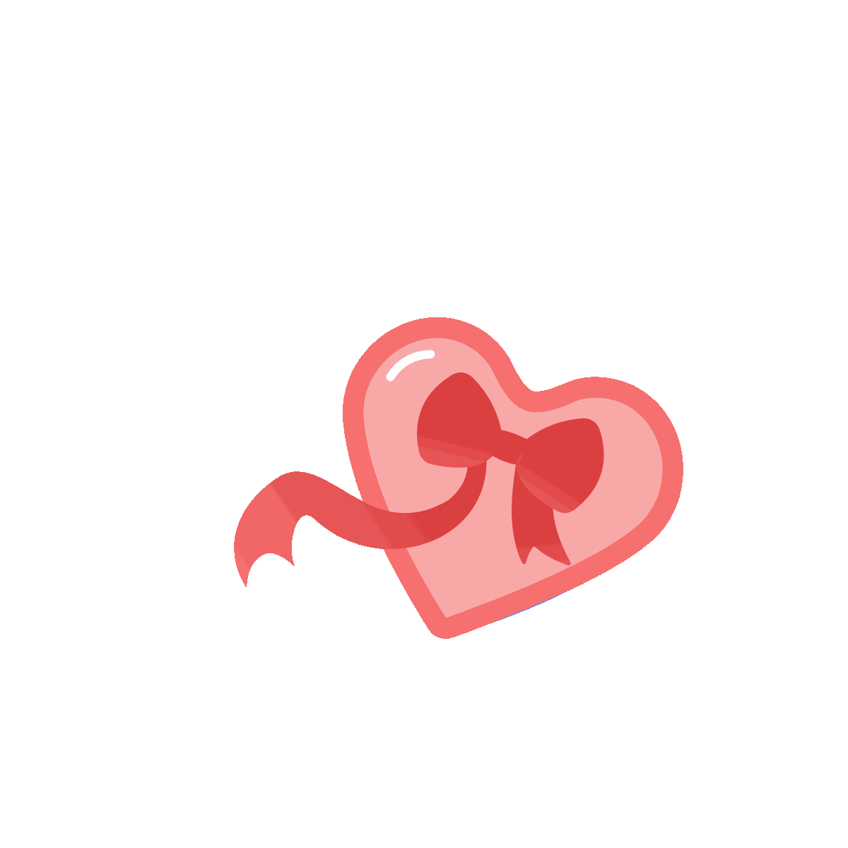 Flat Animated Chocolate Gift Icon Design