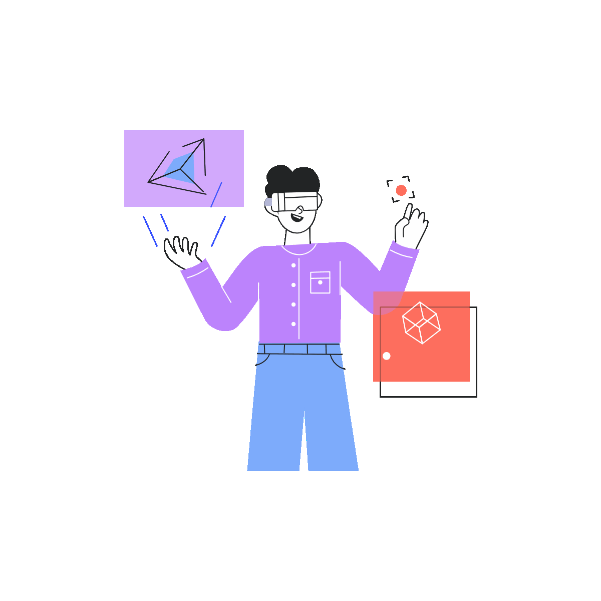 Linear Animated AR Learning Illustration