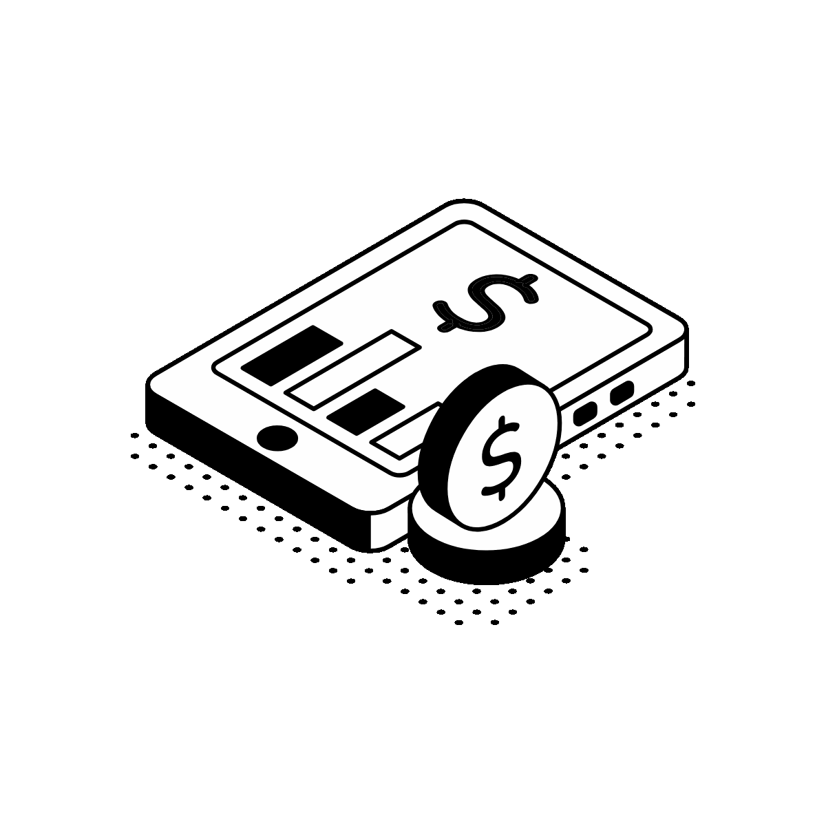Animated Isometric Payment Loading Design