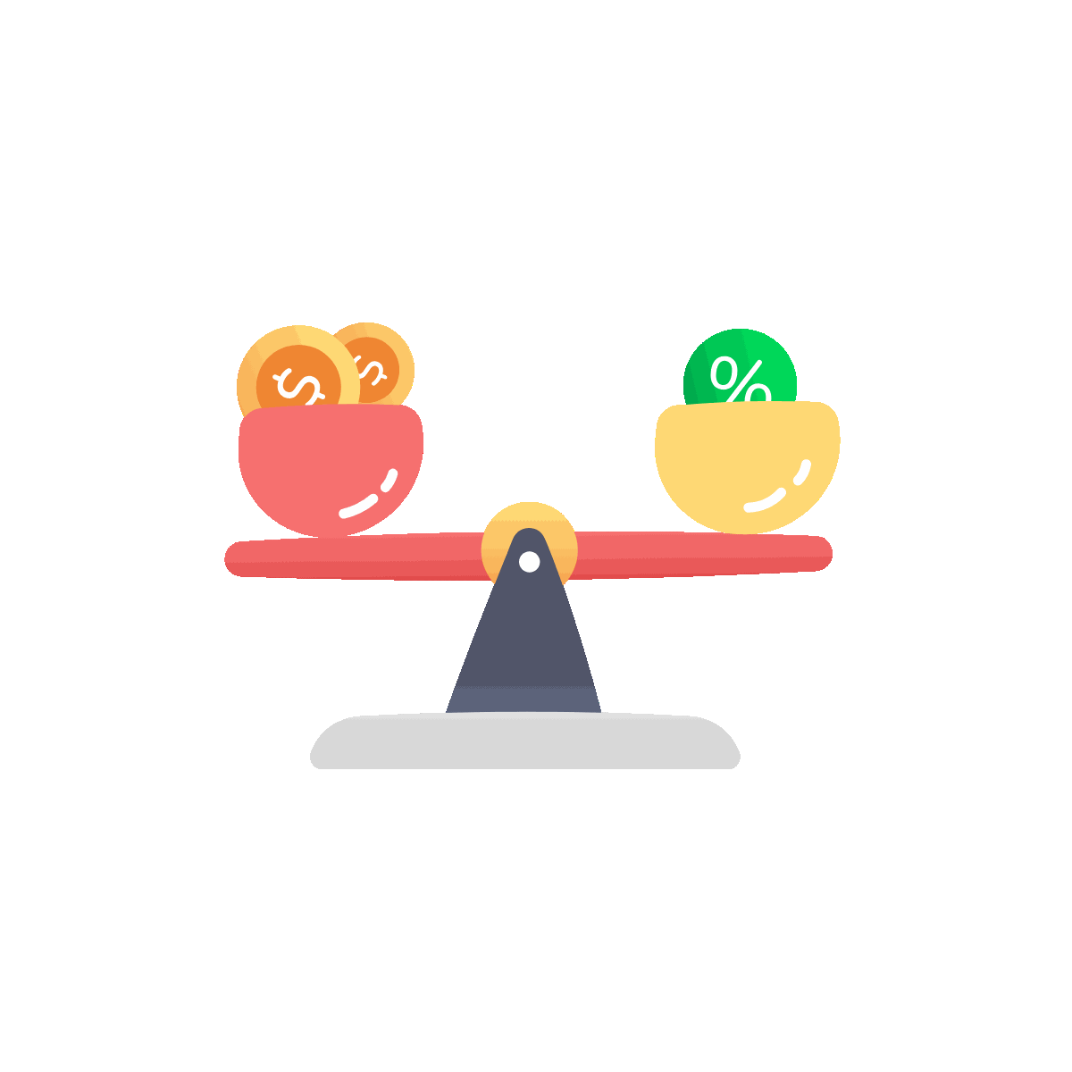 Animated Flat Financial Equity Icon Design