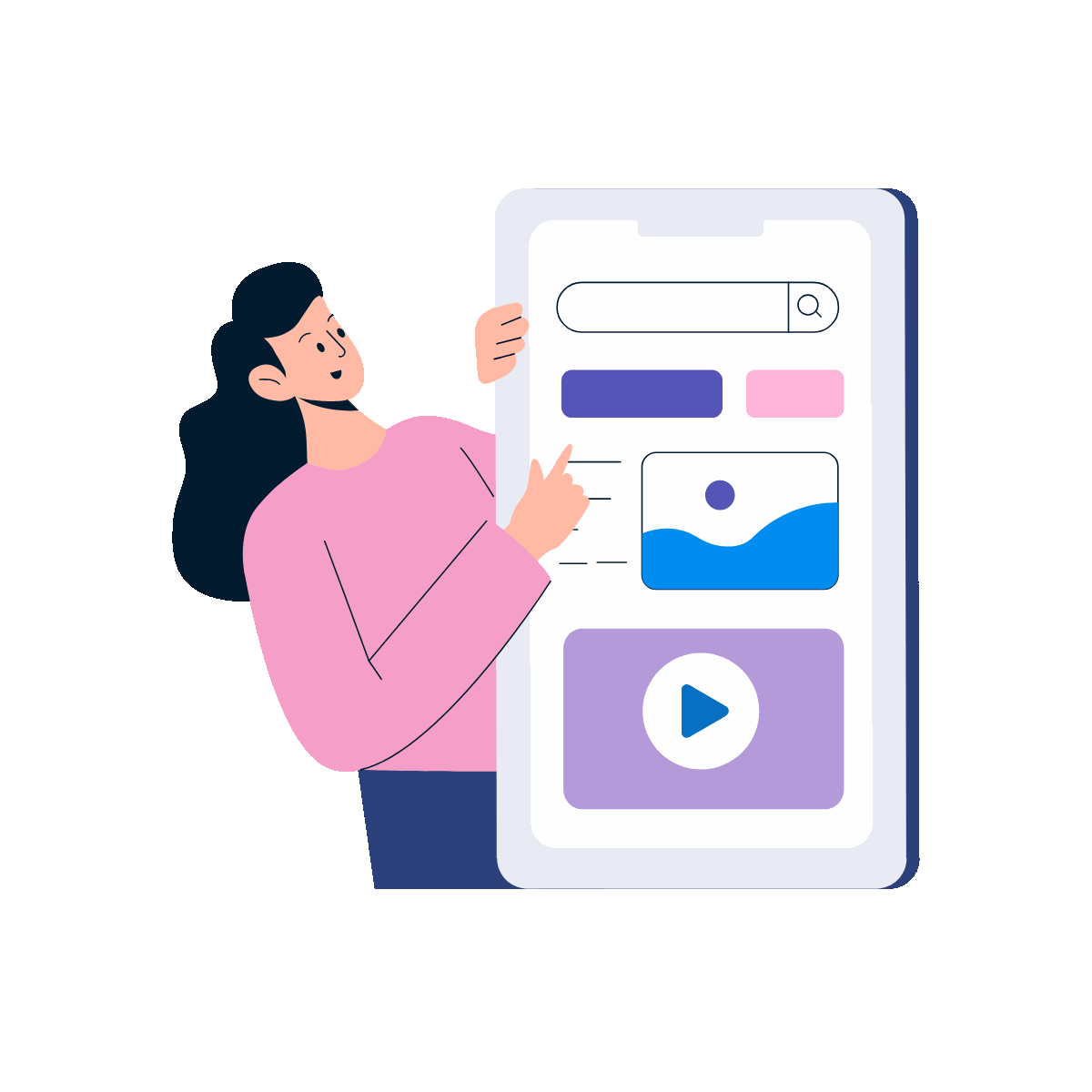 Dynamic Content Marketing Lottie Animation
