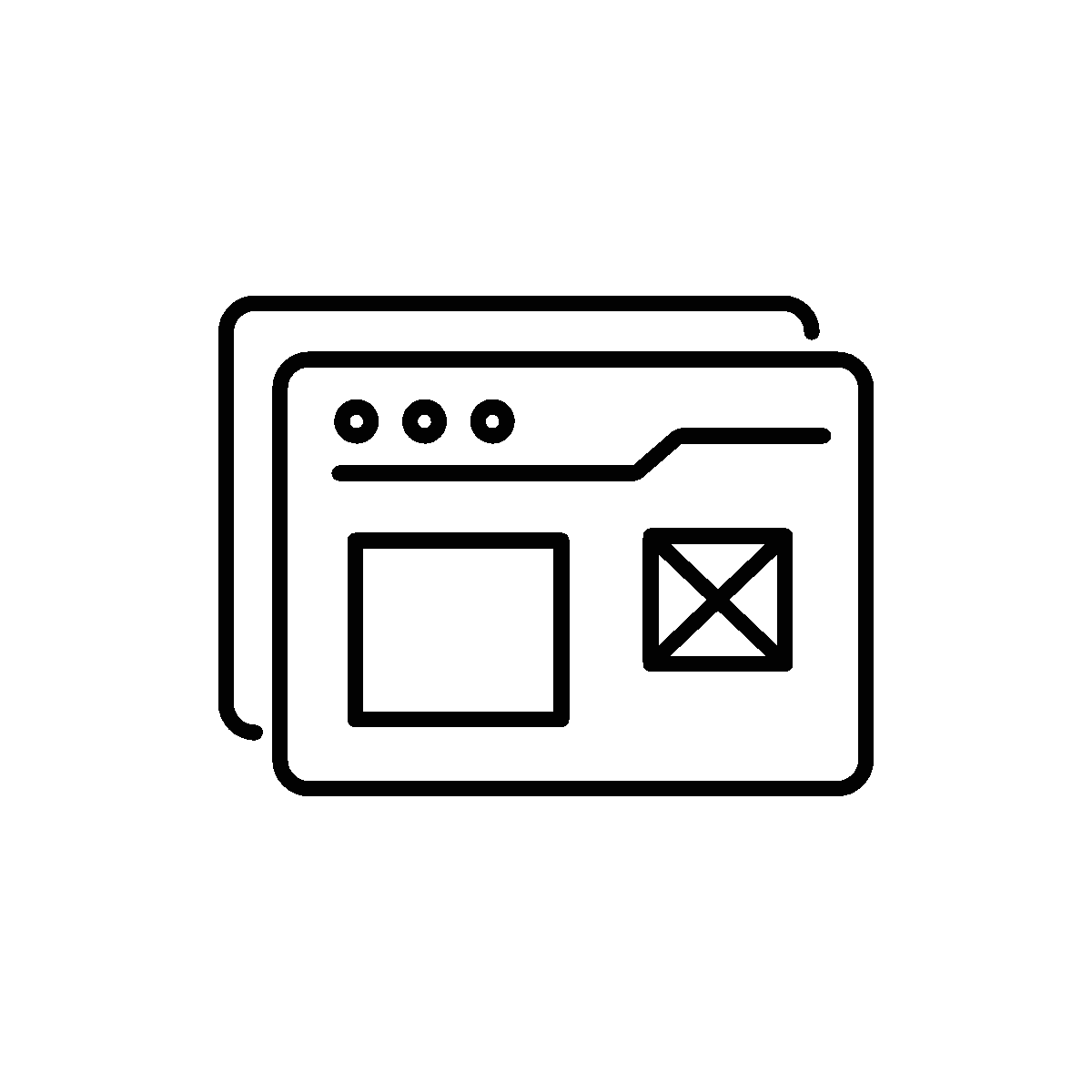 Web Wireframe Line Animated Icon
