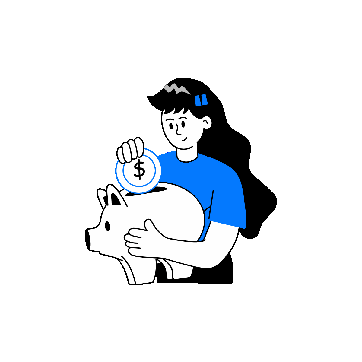 Savings Doodle Animated Illustration