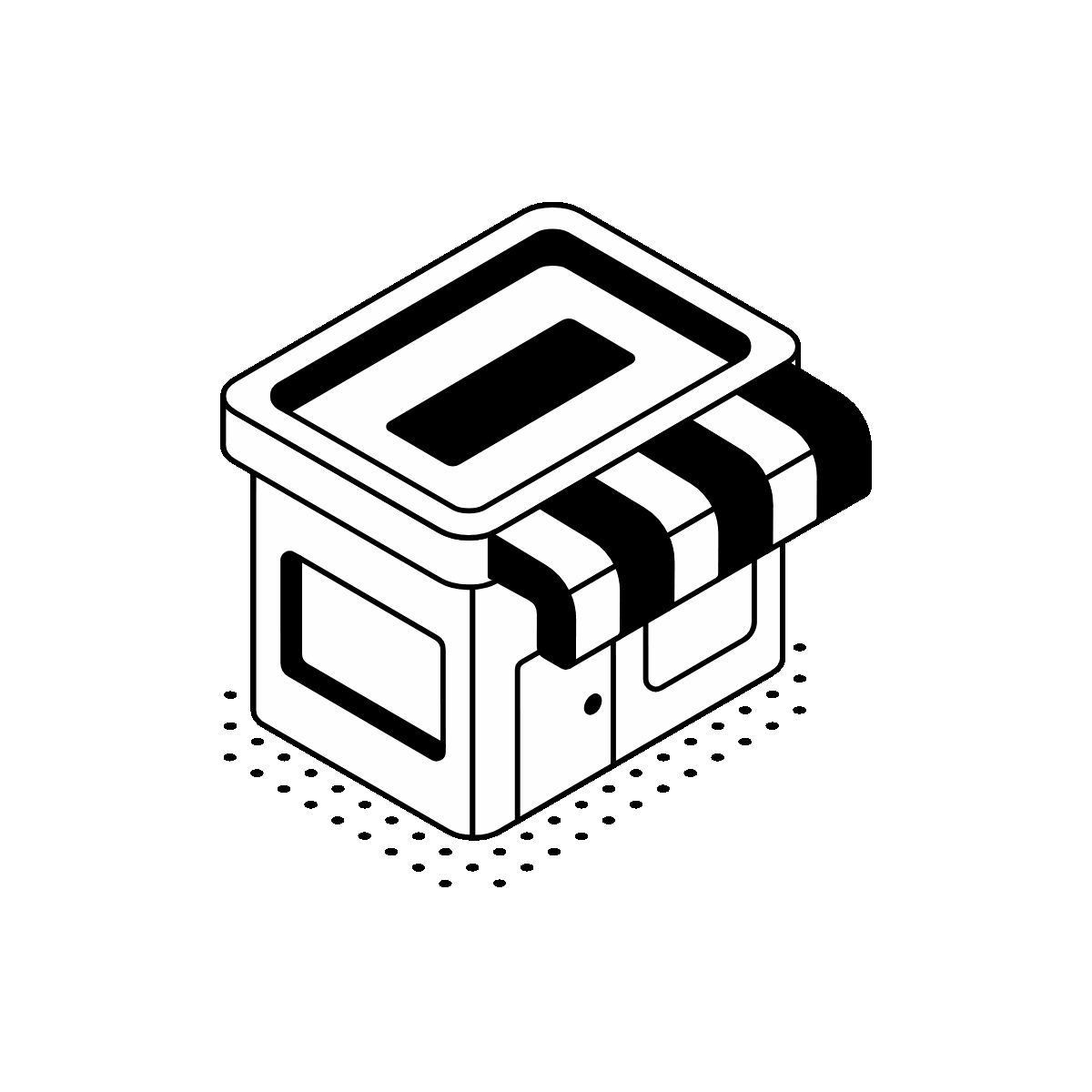 Animated Isometric Storefront Payout