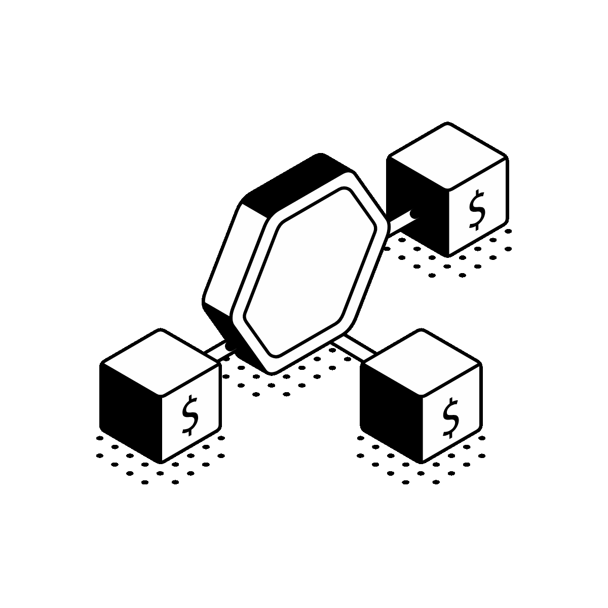 Animated Isometric Decentralized Finance