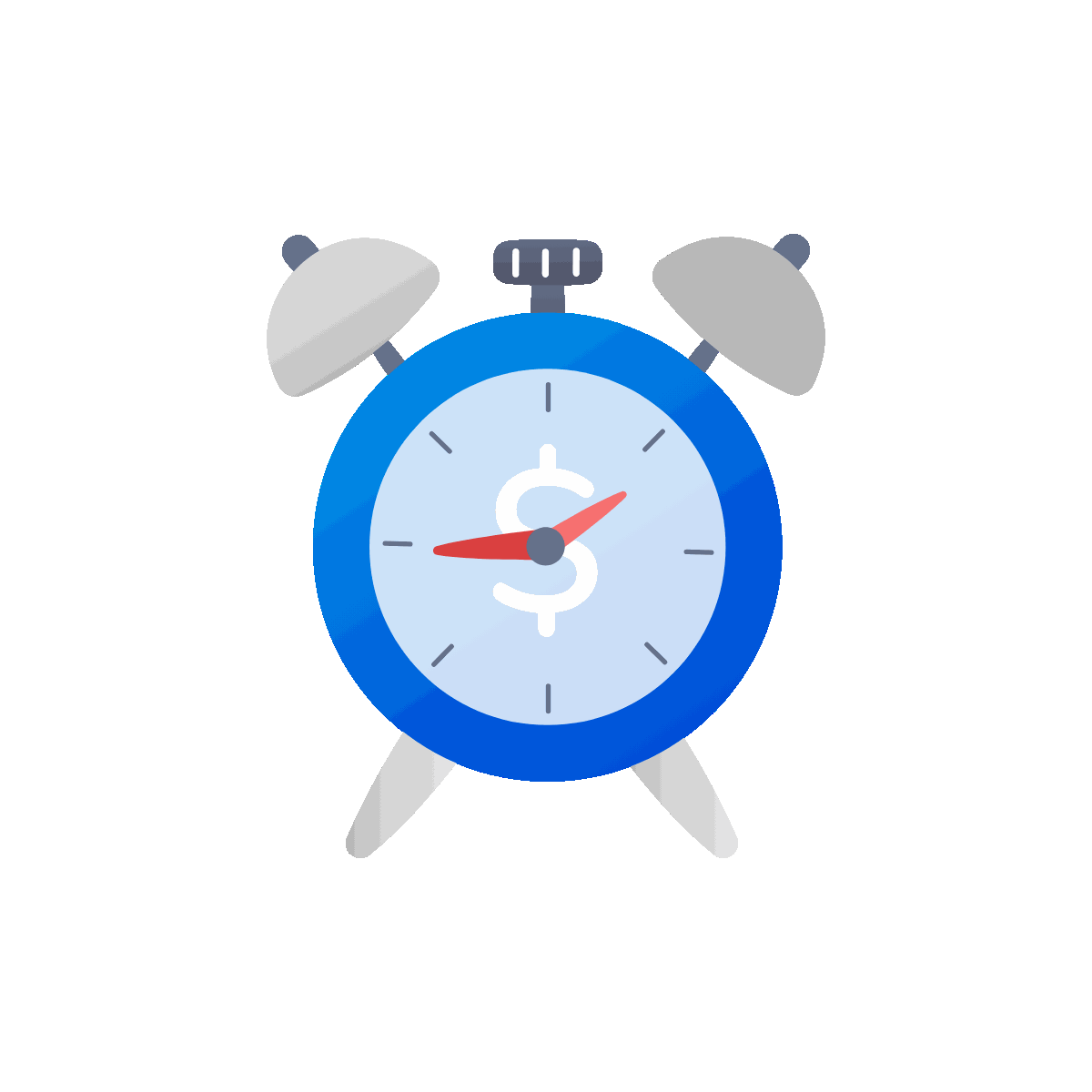 Animated Flat Payment Dues Icon Design