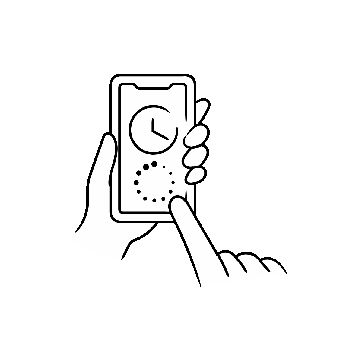 Hand-Drawn Payment Processing Doodle Icon