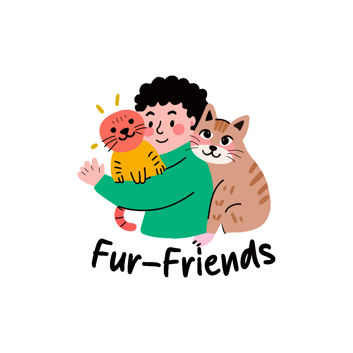 Cat lover affectionate pet friendship bond