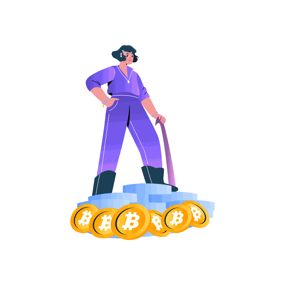 Confident Capitalist Character Art