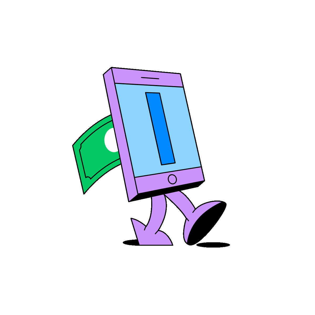 Animated Mobile Crypto Exchange