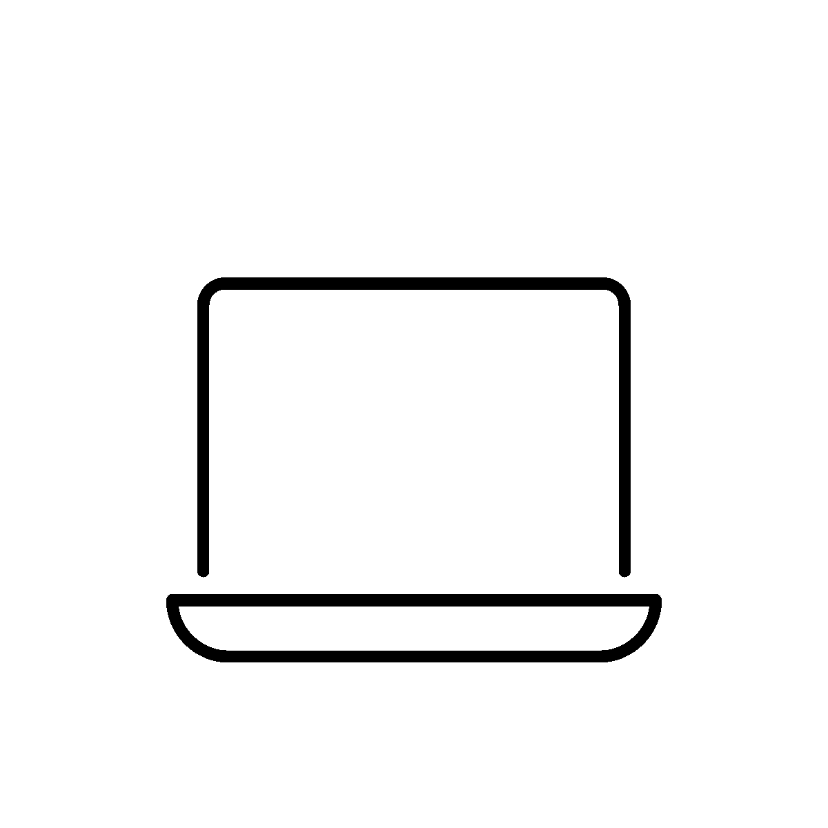 Here’s a line animated online resume icon
