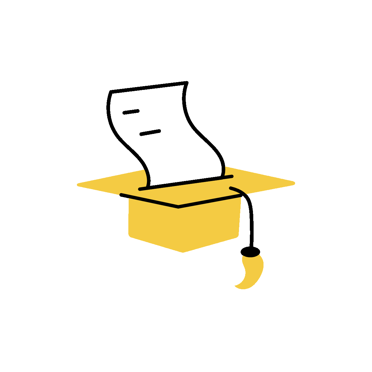 Animated Academic Degree Illustration