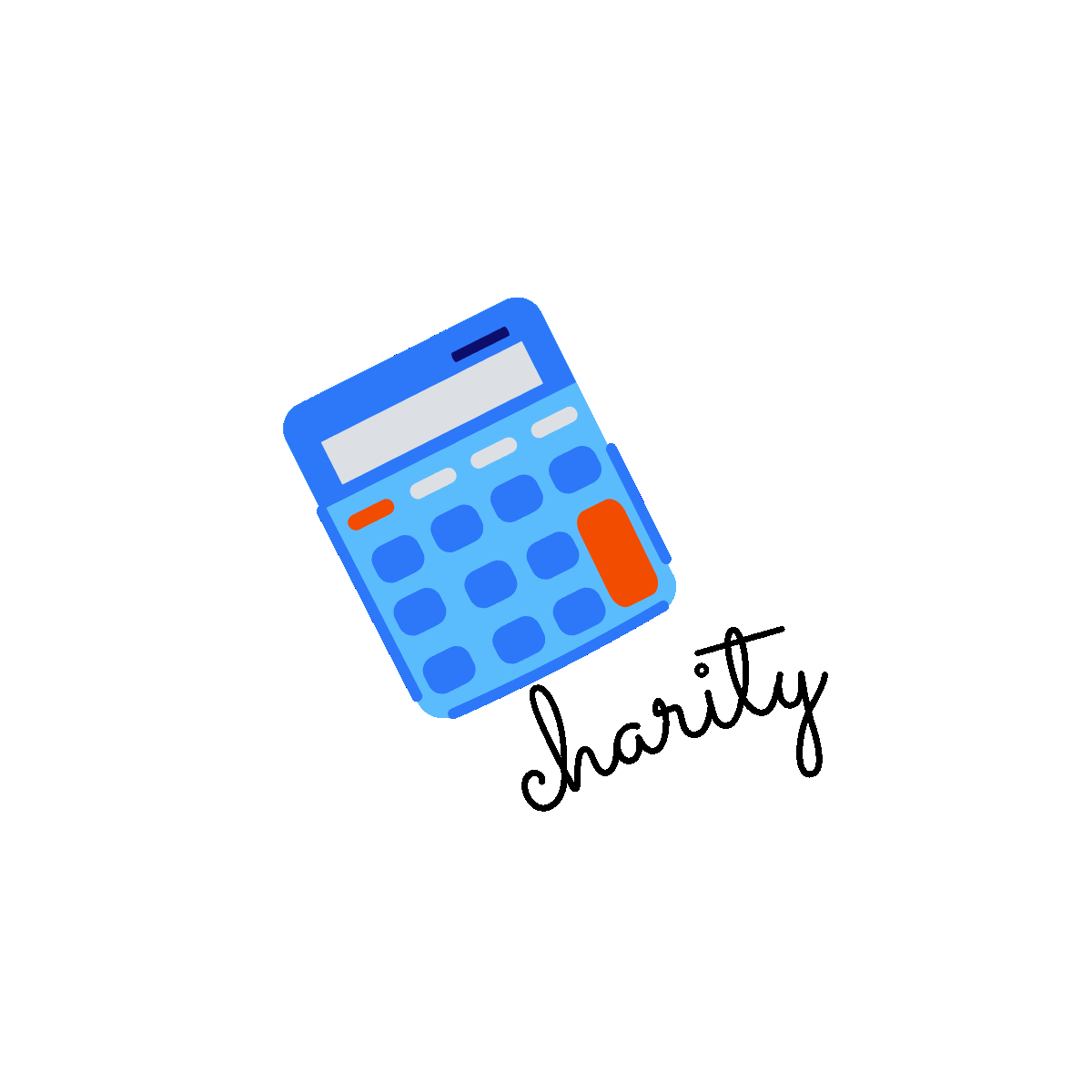 Charity Money Flat Animated Sticker