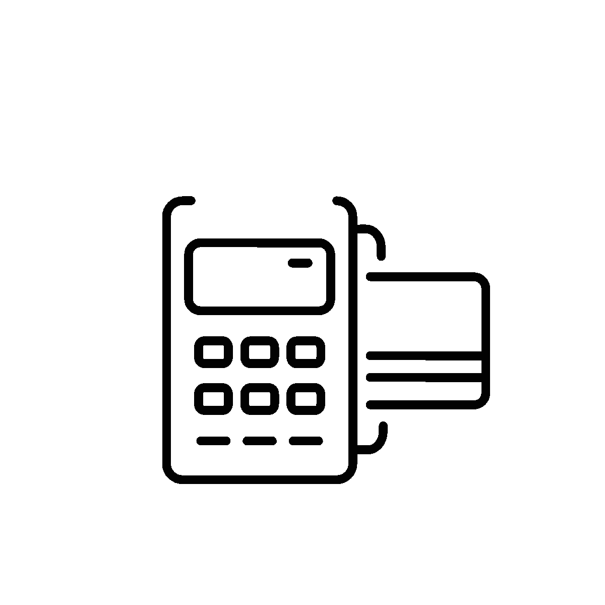 Latest POS Payment line animated icon