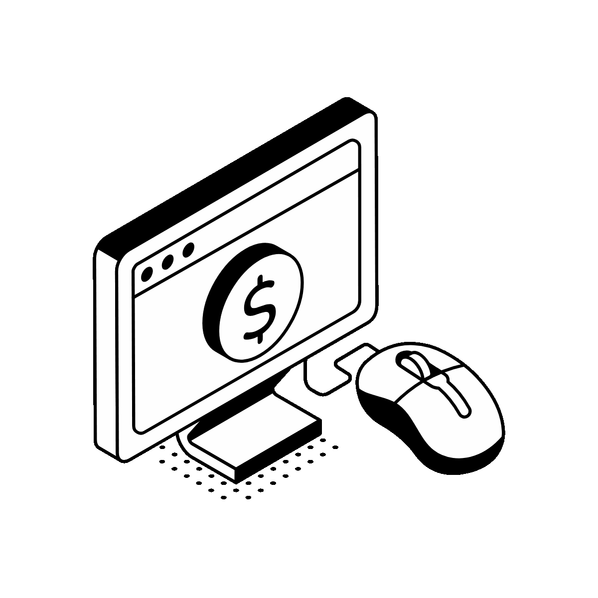 Animated Isometric Web Checkout Icon