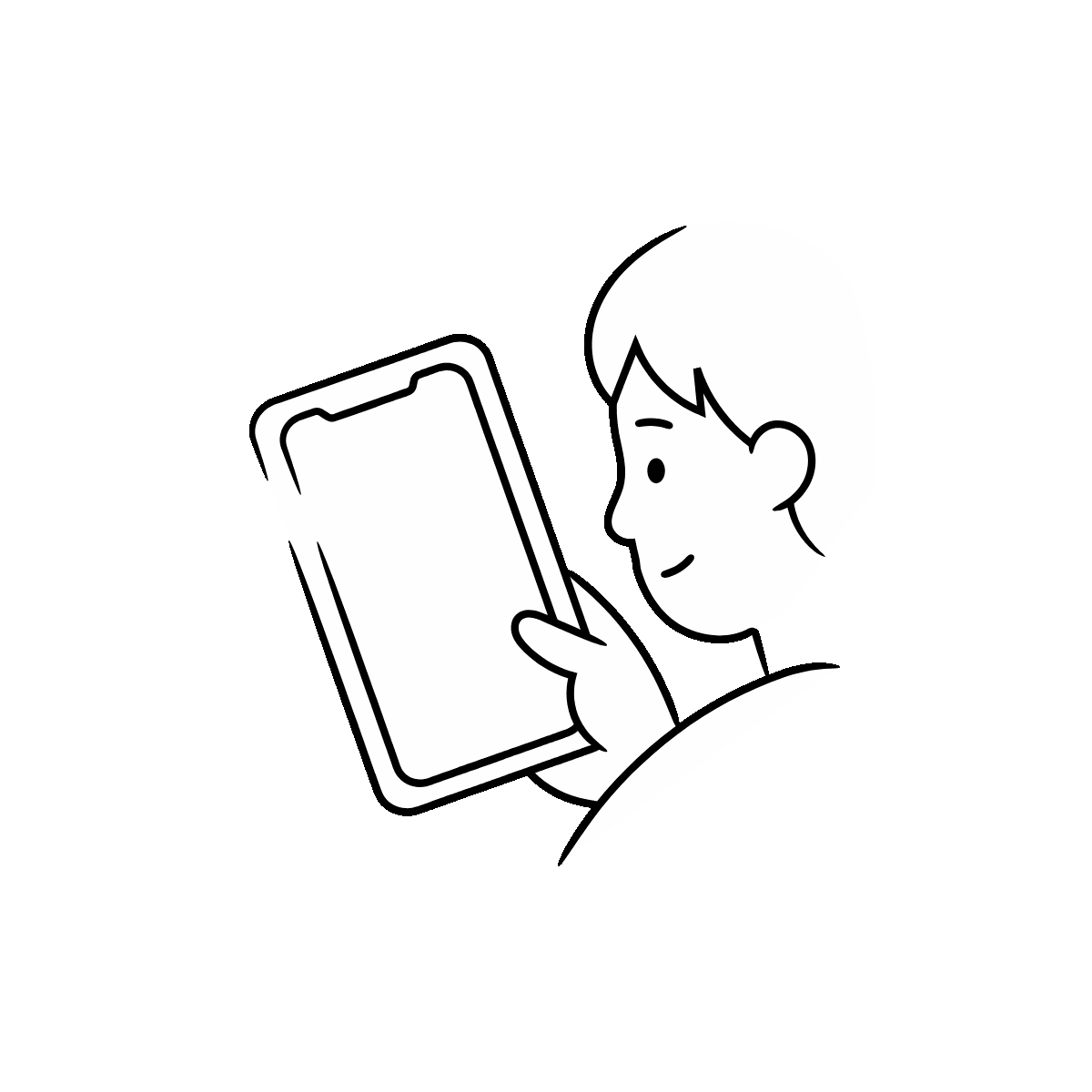 Hand-Drawn Mobile Payment Doodle Icon Design