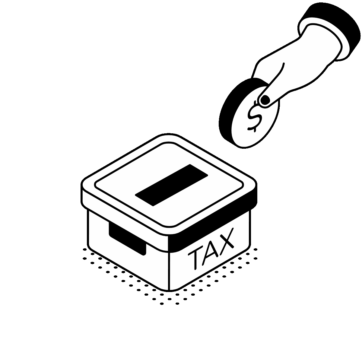 Animated Taxation Payment Illustration