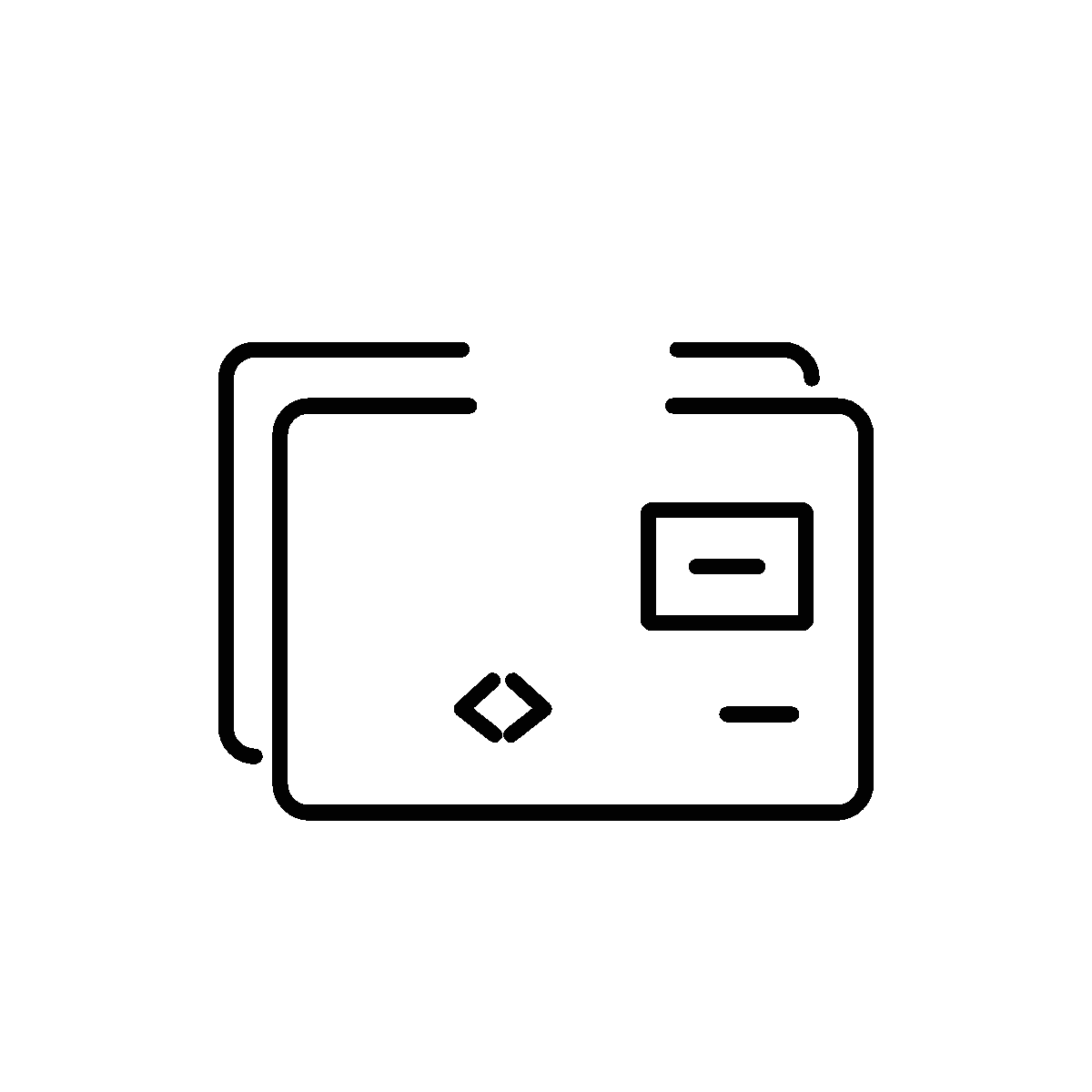 Landing Page Line Animated Icon Design