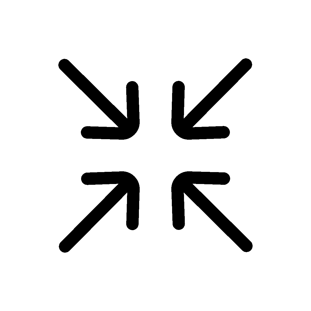 A unique line hover animation of minimize