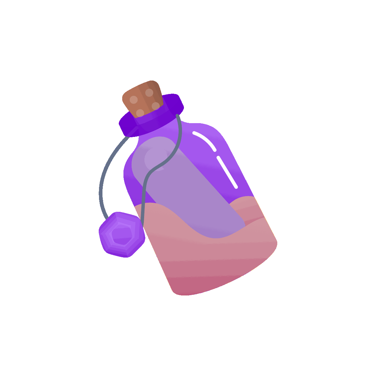 Animated Message in a Bottle Icon Design
