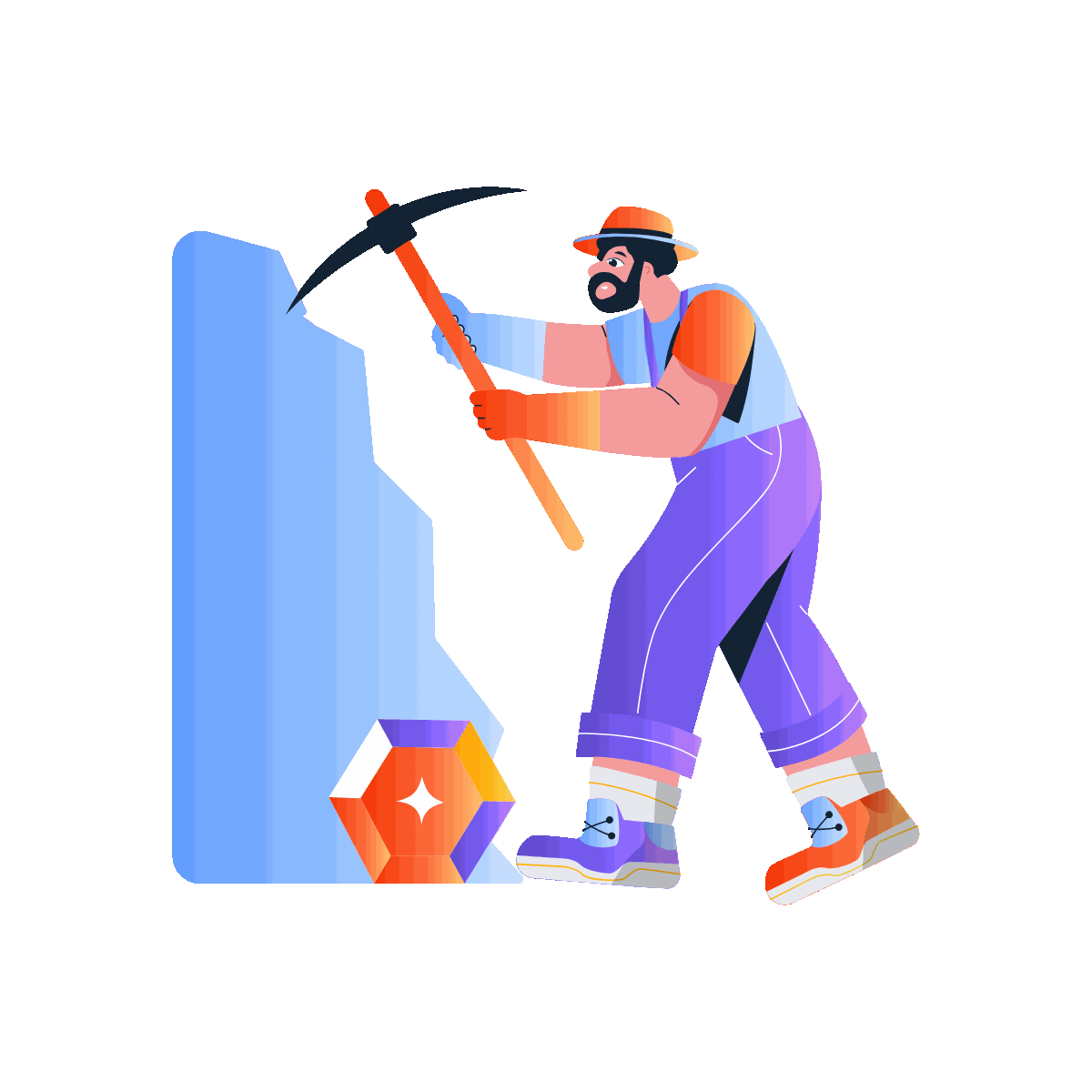 Crypto Mining Animated Design
