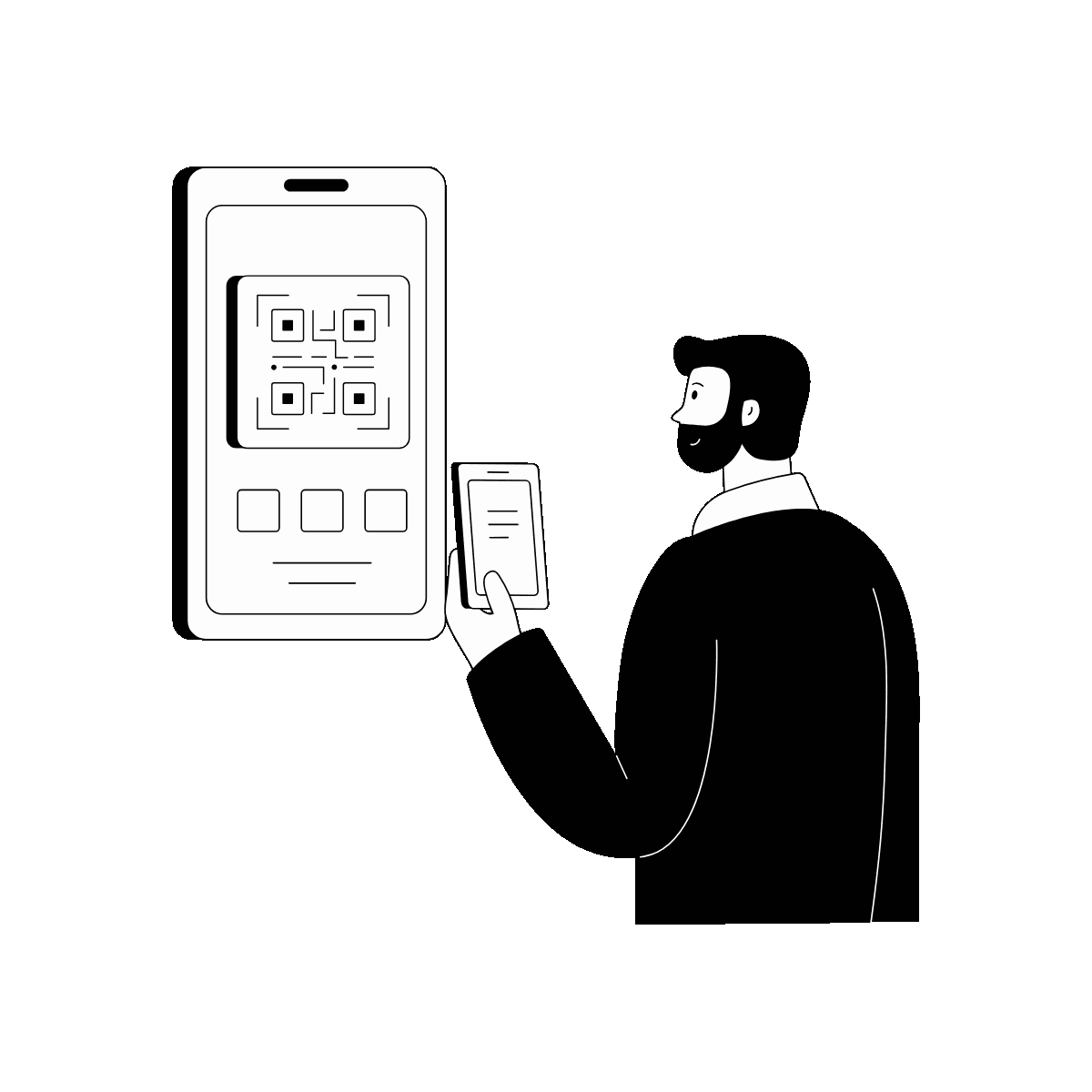 Animated QR Code Payment Interaction
