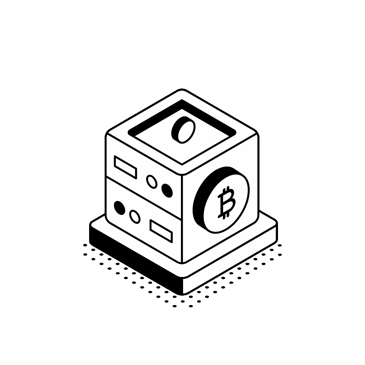Animated Isometric Connected Finance Device
