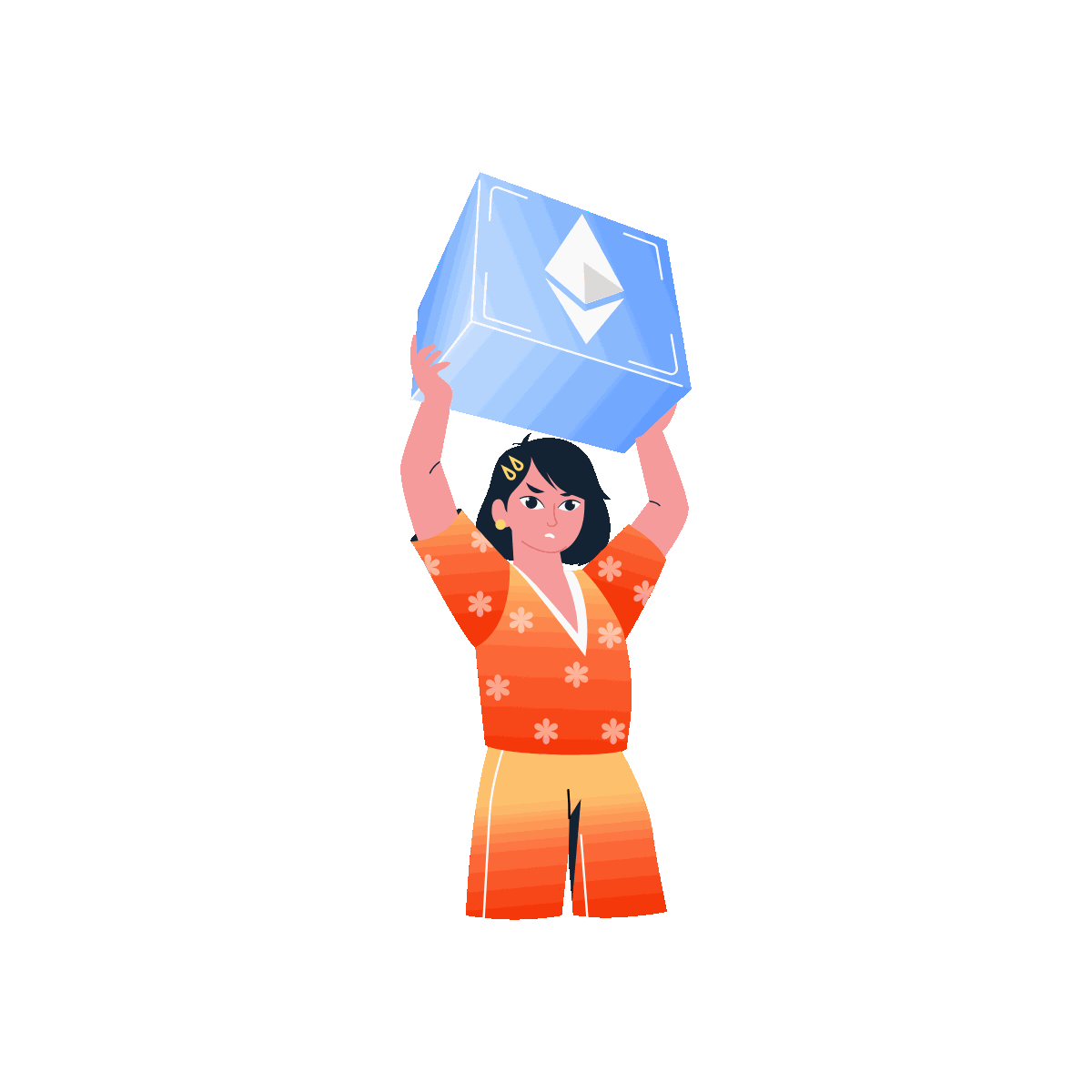 Blockchain Technology Illustration