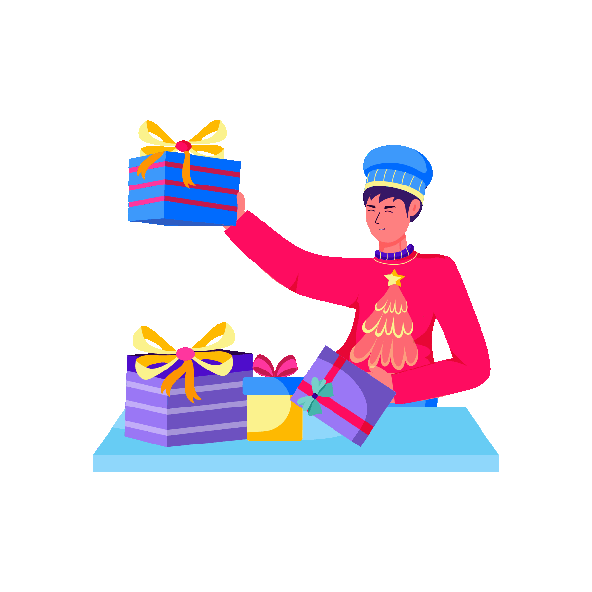 Christmas gifts holiday present theme