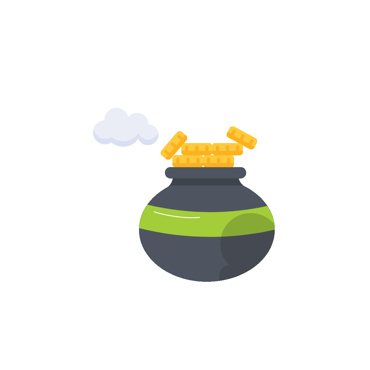 Irish Gold Pot Lucky Flat Icon